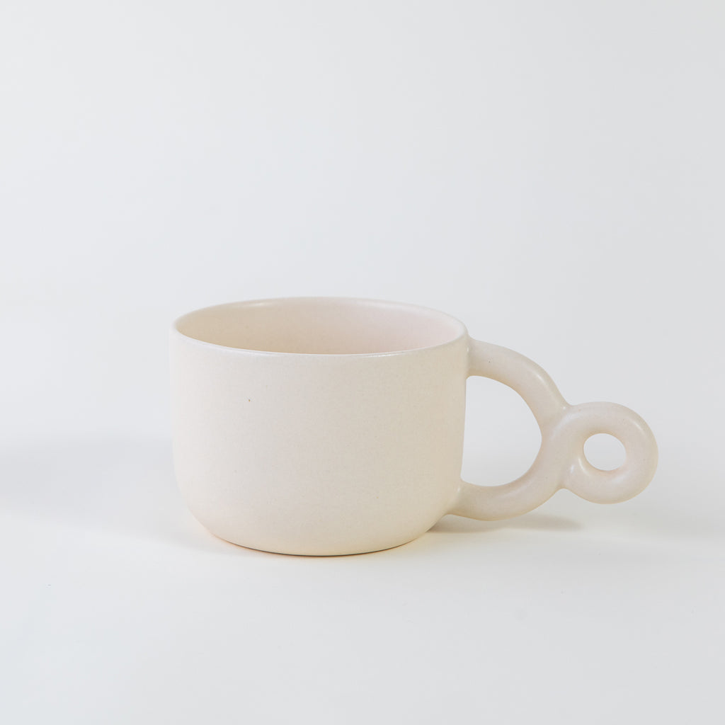 Double Ring Mug White