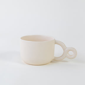 Double Ring Mug White