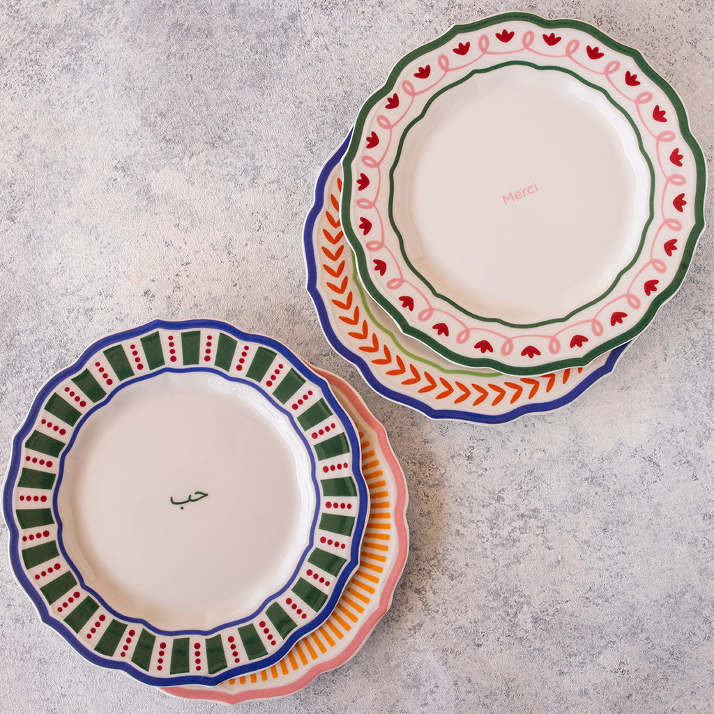 Shukran Plates- set of 4