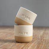 Hope and Faith Cups- Set of 4