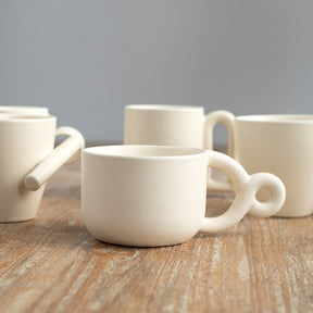 Double Ring Mug White