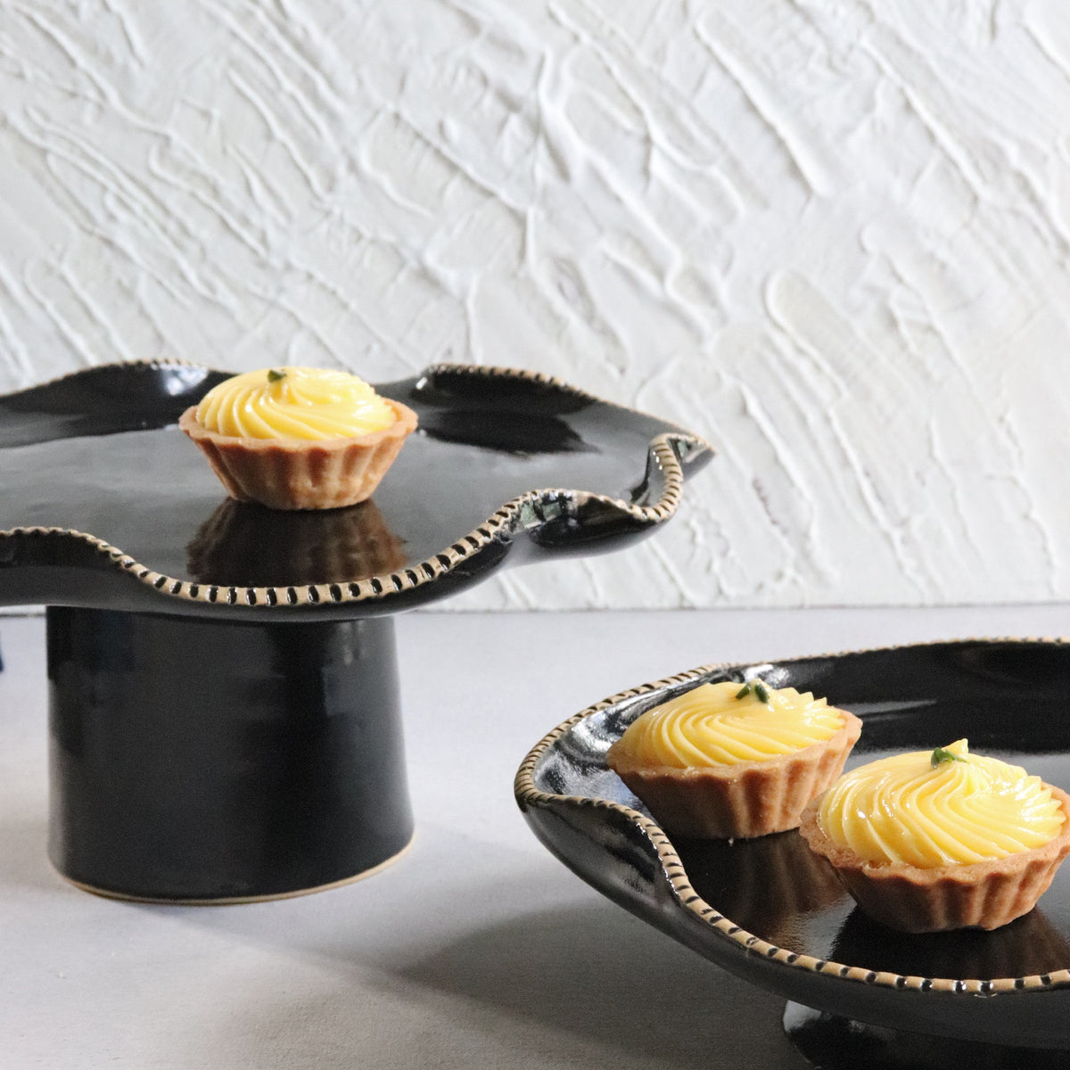 Black square 2024 cake stand